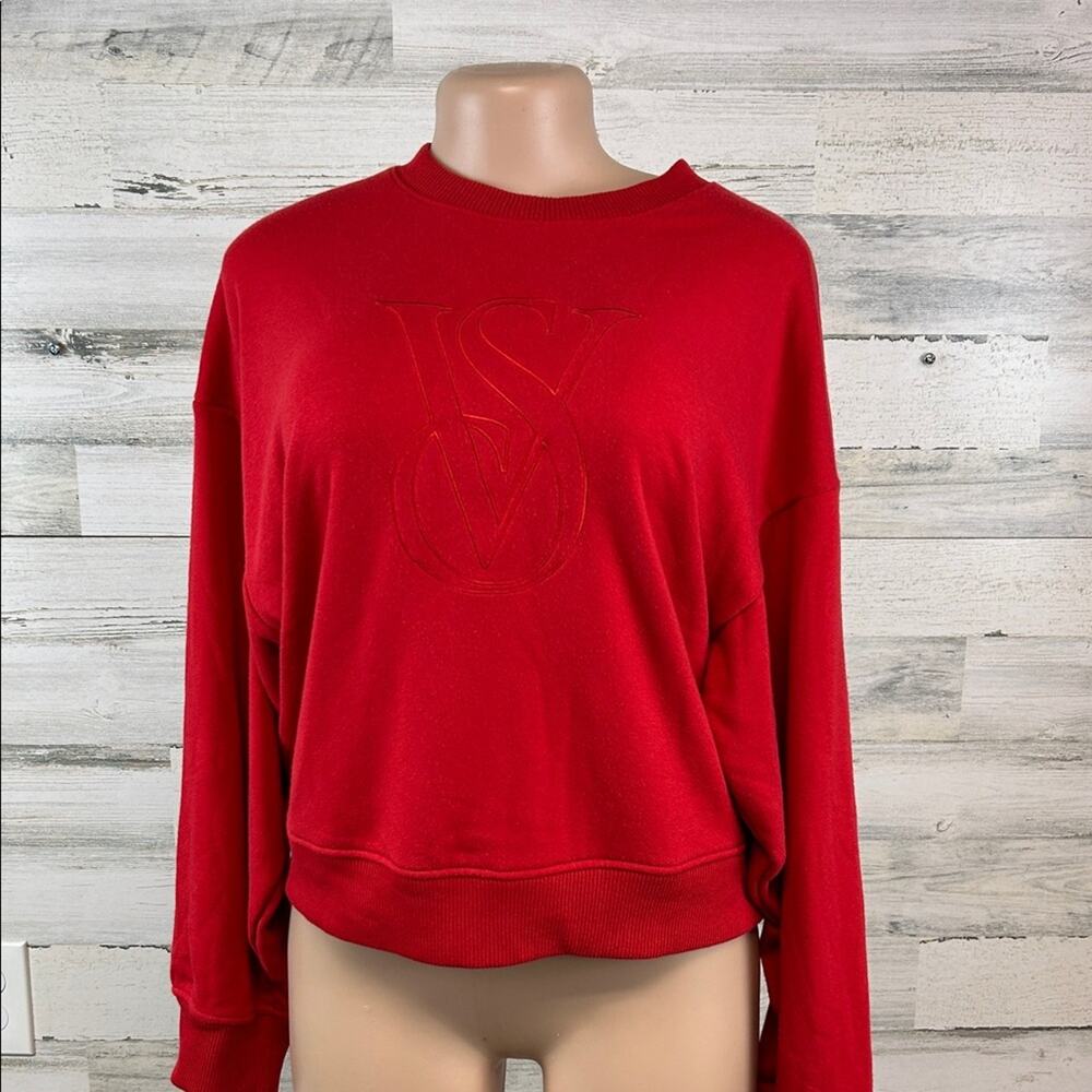 Victoria’s Secret On Point Monogram Soft Line Sweatshirt Women’s Size Large